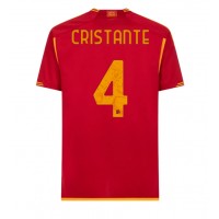 Moški Nogometni dresi AS Roma Bryan Cristante #4 Domači 2023-24 Kratek Rokav